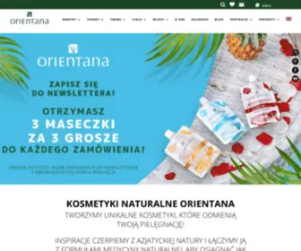 Orientana.pl(Kosmetyki naturalne Orientana) Screenshot