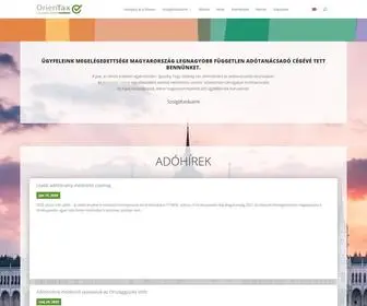 Orientax.hu(OrienTax Adótanácsadó Zrt) Screenshot