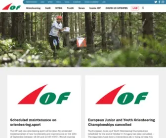 Orienteering.org(International Orienteering Federation) Screenshot