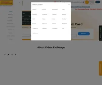 Orientexchange.in(Forex cards) Screenshot