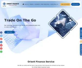 Orientfinance.com(Trustworthy partner in financial trading) Screenshot