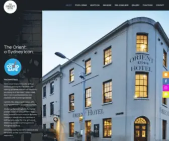 Orienthotel.com.au(Sydney) Screenshot