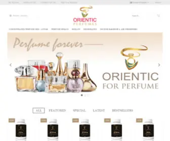 OrienticPerfumes.com(Online store selling perfumes) Screenshot