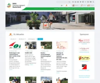Orientierungslauf.de(O-sport.de ist die offizielle deutsche Seite der Orientierungssportarten Orientierungslauf (OL)) Screenshot