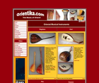 Orientika.com(High Quality Oriental Musical Instruments at Low Prices) Screenshot