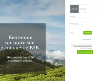 Orientis-Gourmet.com(Page d'identification) Screenshot