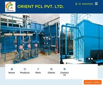 Orientpcl.com(ETP Plant Manufacturer in Bhiwadi) Screenshot