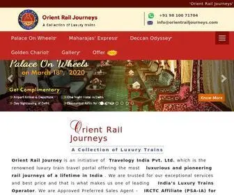 Orientrailjourneys.com(Luxury Train Tour Operator) Screenshot