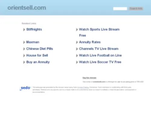 Orientsell.com(orientsell) Screenshot