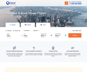 Orientvacations.com(Airline Tickets Bookings) Screenshot