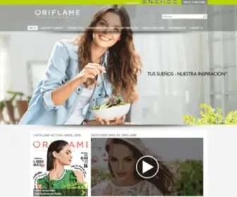 Oriflame.co.cr(Oriflame Centro América) Screenshot