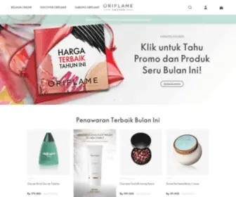 Oriflame.co.id(Temukan produk kosmetik dan skincare untuk perawatan wajahmu disini) Screenshot