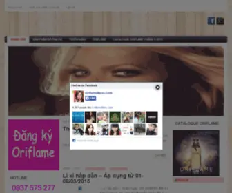 Oriflameboss.com(Mỹ Phẫm Oriflame) Screenshot