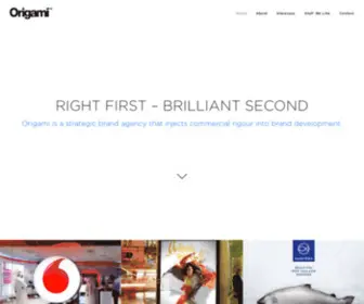 Origami-Brand.com(Origami is a strategic brand agency) Screenshot