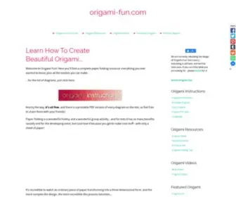 Origami-Fun.com(Origami That's Fun And Easy) Screenshot