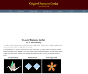 Origami-Resource-Center.com(Over 500 free origami diagrams. Includes) Screenshot
