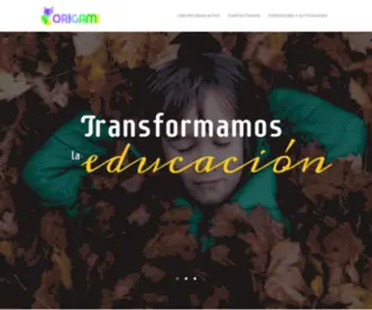 Origamiforchange.org(A new education concept for a better world) Screenshot