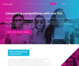 Origamiglobe.com(Create Compelling Competitions with Real Results) Screenshot