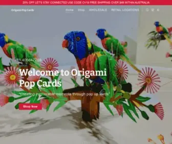 Origamipopcards.com(Origami Pop Cards) Screenshot