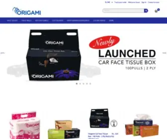 Origamitissues.com(ORIGAMI TISSUES) Screenshot