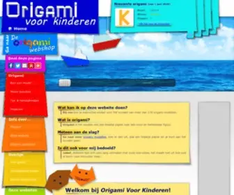 Origamivoorkinderen.nl(Origami Voor Kinderen) Screenshot