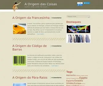 Origemdascoisas.com(A Origem das Coisas) Screenshot