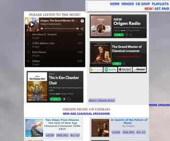 Origenmusic.com(ORIGEN MUSIC) Screenshot