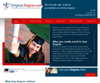 Original-Degree.com(Buy Original Degree) Screenshot