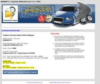 Original-Genuine-Spare-Parts.com(Carparts-pros) Screenshot