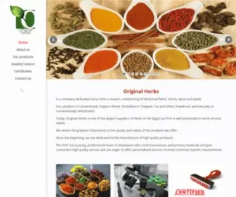 Original-Herbs.com(For Import and Export) Screenshot