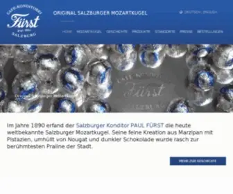 Original-Mozartkugel.com(Cafe-Konditorei Fürst & the Original Salzburg Mozartkugel) Screenshot