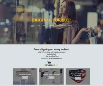 Original4U.com(ONLINE STORE FROM CALIFORNIA) Screenshot