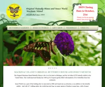 Originalbutterflyhouse.com(Butterfly House Mackinac Island Michigan) Screenshot