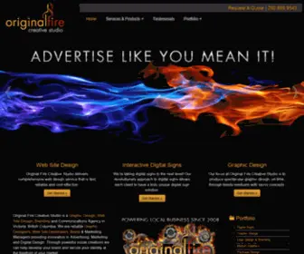 Originalfire.ca(Web Design) Screenshot