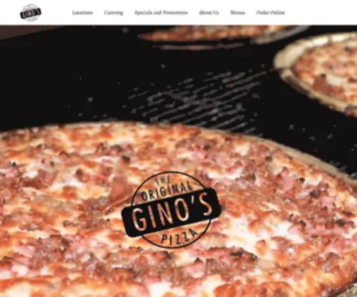 Originalginos.com(The Original Gino’s Pizza) Screenshot