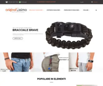 Originalissimo.com(Bracciali e accessori in Paracord) Screenshot