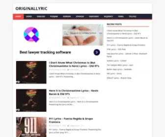 Originallyric.com(Song Lyrics) Screenshot