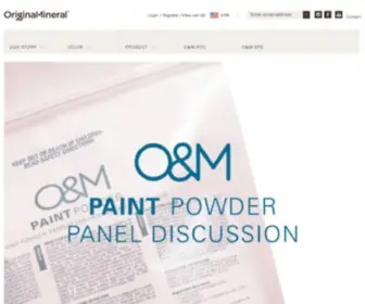 Originalmineral.com(100% Australia owned O&amp;M&#039;s vision) Screenshot