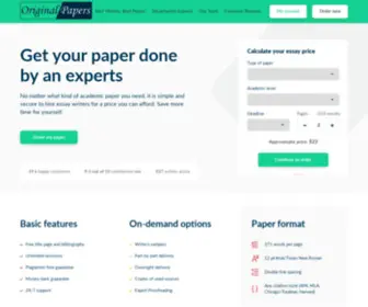 Originalpapers.org(Original Papers) Screenshot