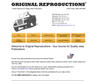 Originalreproductionsllc.com(Original Reproductions LLC) Screenshot
