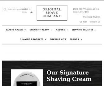 Originalshavecompany.com(Original Shave Company) Screenshot