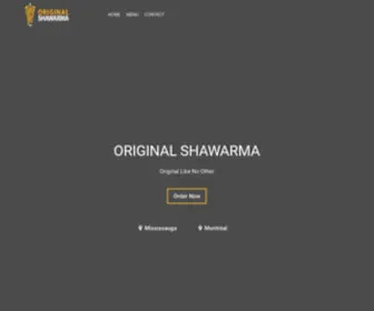 Originalshawarma.ca(Original Shawarma) Screenshot