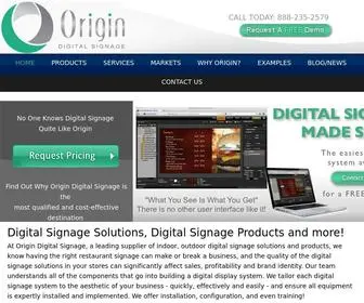 Origindigitalsignage.com(Digital Signage Solutions) Screenshot