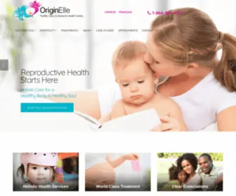 Originelle.com(Montreal Fertility Clinic & Women's Health Centre OriginElle) Screenshot