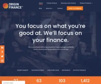 Originfinance.co.uk(Origin Finance) Screenshot