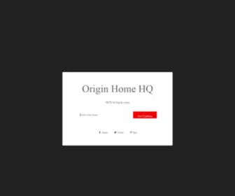 Originhomehq.com.au(Origin Home HQ) Screenshot