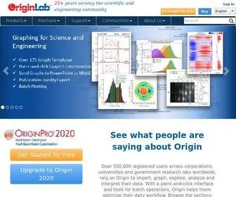Originlab.com(Origin and OriginPro) Screenshot