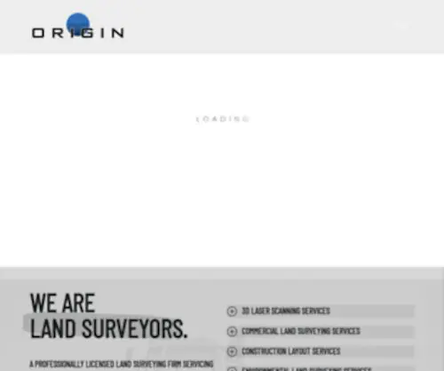 Originlandsurveying.com(Origin Land Surveying & Mapping) Screenshot