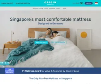 Originmattress.com.sg(Mattress Singapore) Screenshot