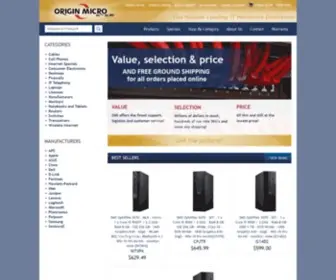 Originmicro.com(Wireless networking hardware) Screenshot